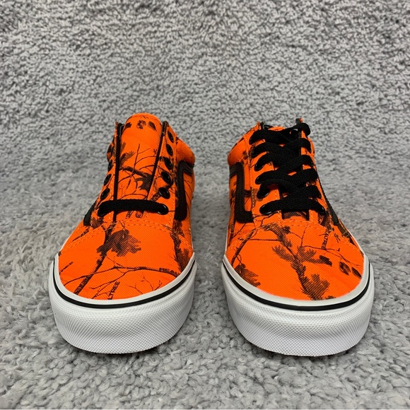 NEW Vans Realtree AP Blaze Camo Orange Off The Wall Shoes Sneakers Womens Size 7 - Picture 4 of 16